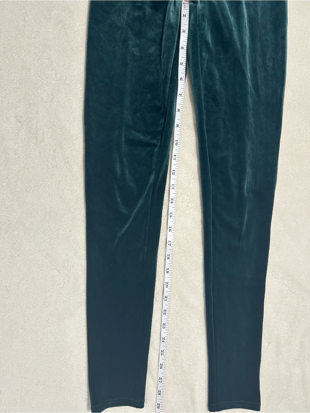 SPANX  Luxe Lift Velvety Emerald Green Leggings | Size Small | - Picture 6 of 9